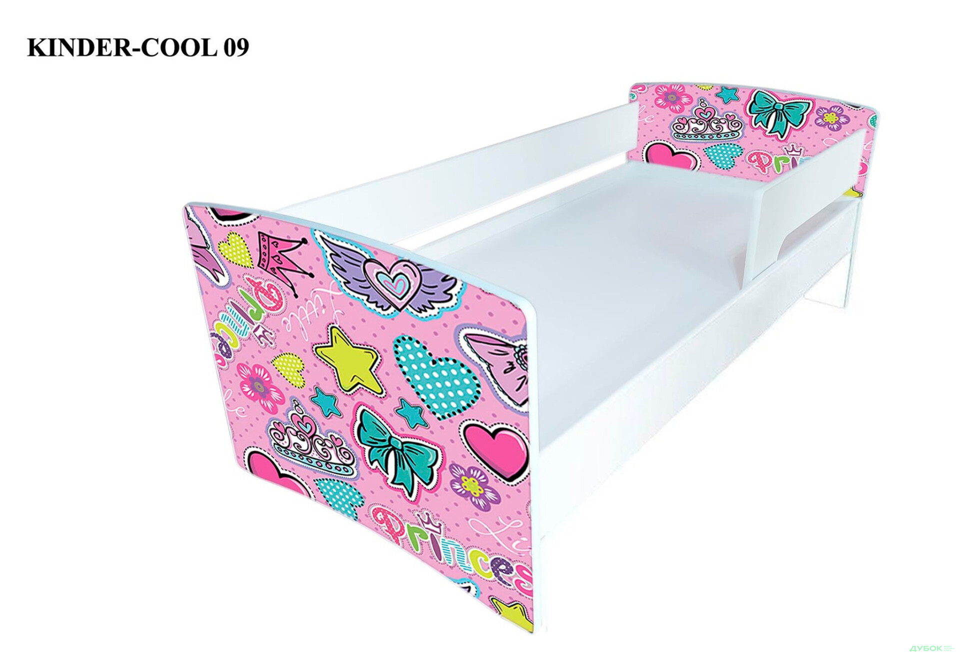 Серія Kinder-cool New / Кіндер-кул Нью (сп.м.90х190) без ящика + бортик Viorina-Deko - Зображення 2 Зображення 2 - Серія Kinder-cool New / Кіндер-кул Нью (сп.м.90х190) без ящика + бортик Viorina-Deko