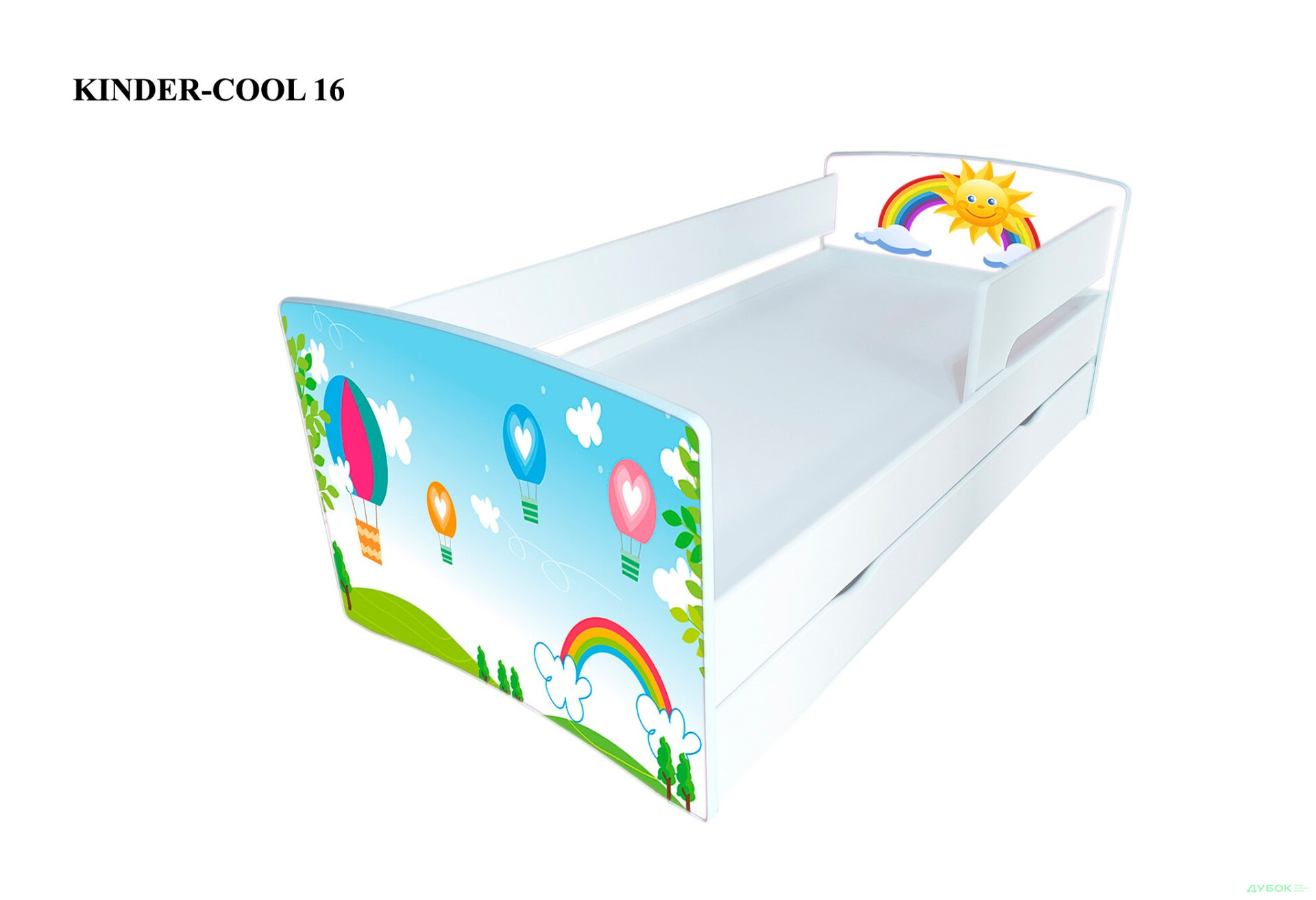 Серия Kinder-cool New / Киндер-кул Нью (сп.м.90х190) + ящик и бортик Виорина Деко - Изображение 4 Изображение 4 - Серия Kinder-cool New / Киндер-кул Нью (сп.м.90х190) + ящик и бортик Виорина Деко