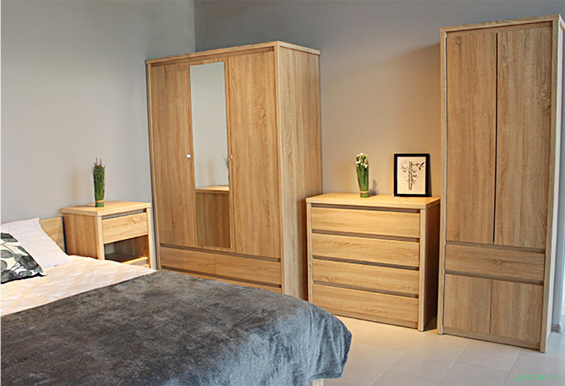 Фото 2 - Спальня Нортон Спальня Комплект с двумя шкафами ВМВ Холдинг