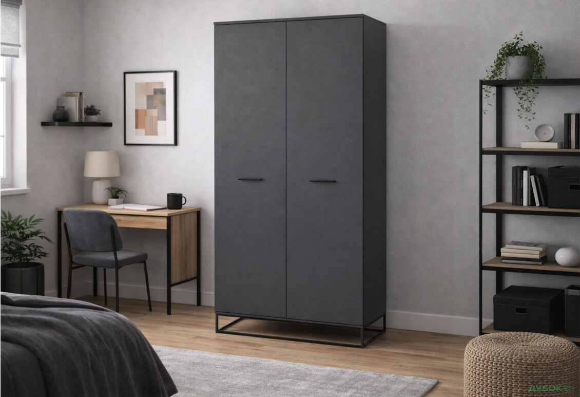 Зображення 2 - Шафа Art In Head Аскет 2-дверна 90 см