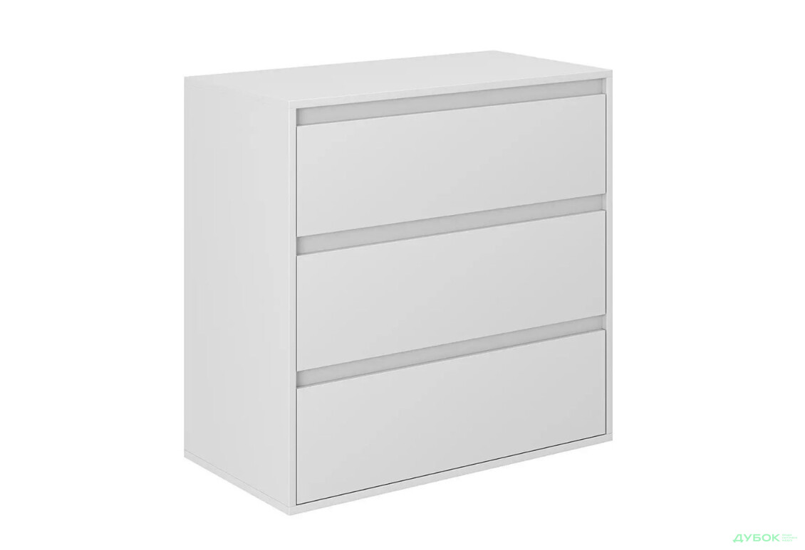 Зображення 3 - Комод Art In Head Лайт 3 з 3 шухлядами 80 см, білий діамант