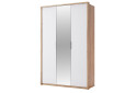 Фото 1 - Шкаф МироМарк Асти 3-дверный с зеркалом 140 см Дуб крафт/Белый