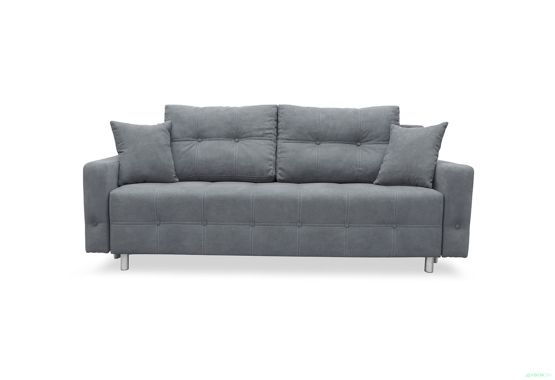 Зображення 3 - Диван Elegant Бенефіт 44 220x90 см темно-сірий