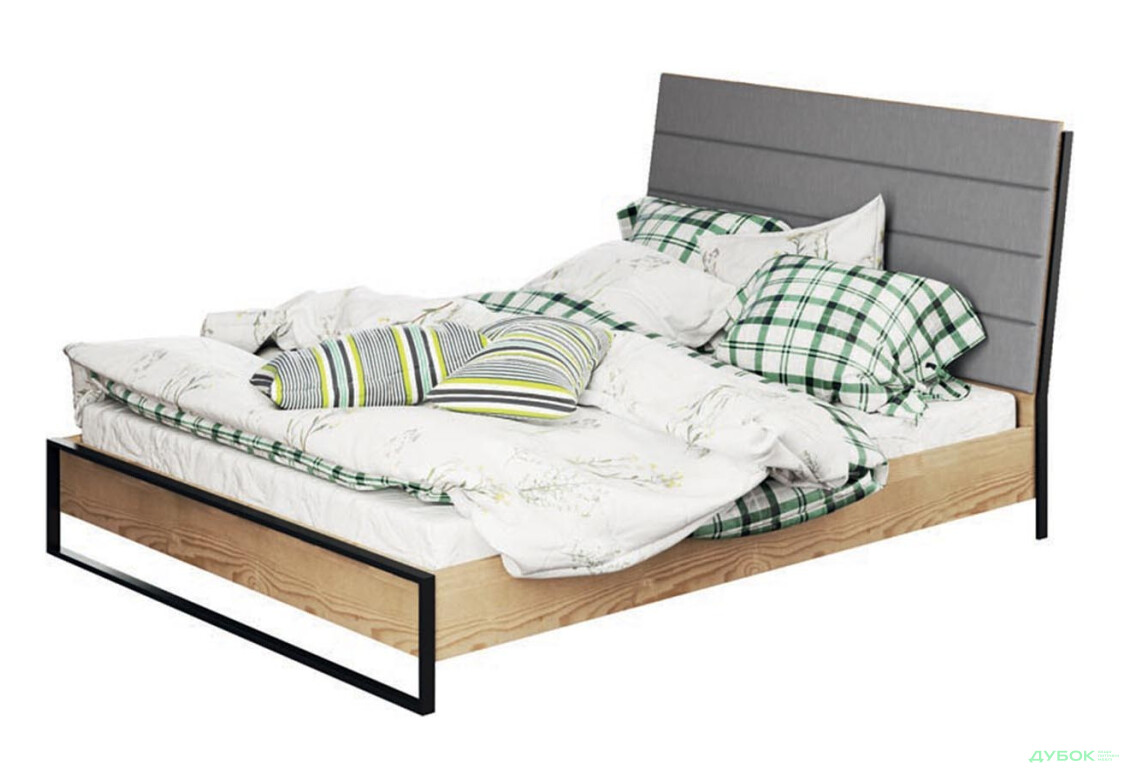 Ліжко Світ Меблів Лофт (без вкладу) 160х200 см, дуб артизан