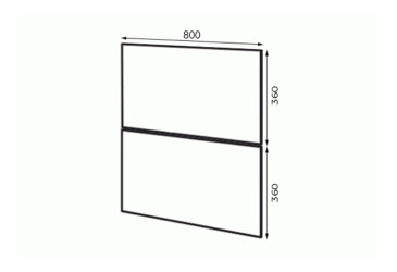 Фасад ф ш 800 (1+1) Interno VIP-master