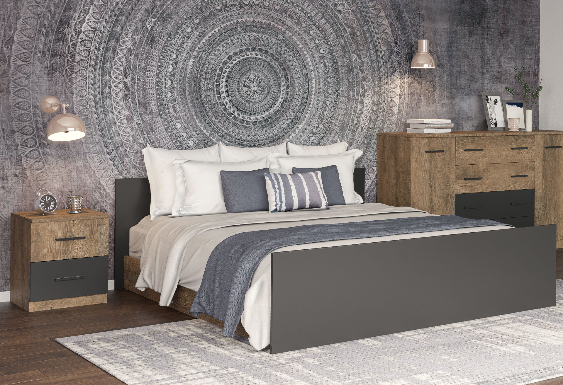 Зображення 2 - Модульна спальня Лотос New Світ Меблів