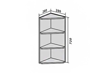 В15 Полиці кутові 72