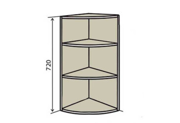 В15R Полиці кутові 72
