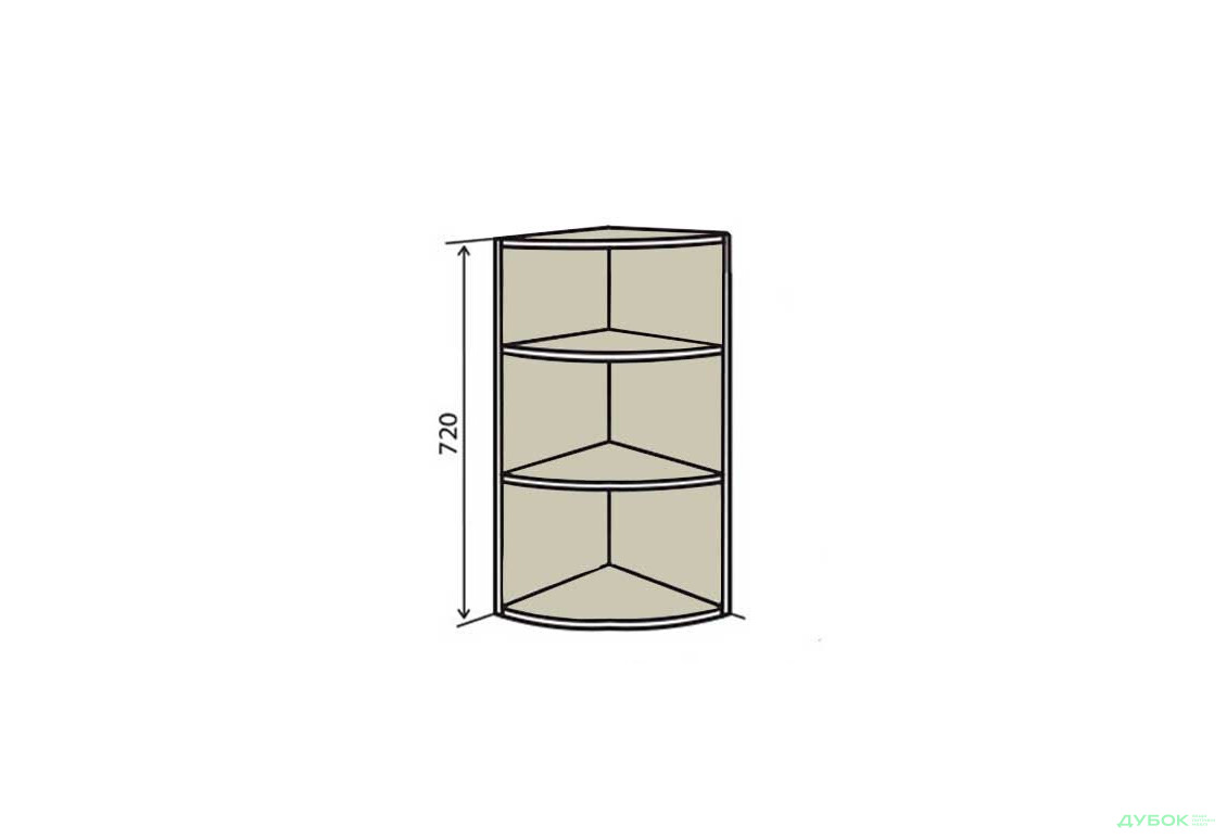 В15R Полки угловые 72 Интерно / Interno Вип-Мастер - Изображение 1 Изображение 1 - В15R Полки угловые 72 Интерно / Interno Вип-Мастер
