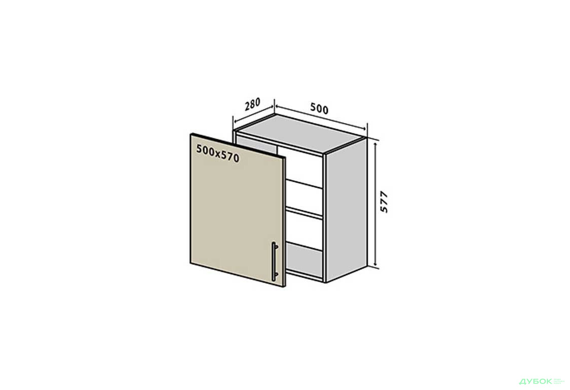 В52 Тумба 1Д 50 Интерно / Interno Вип-Мастер - Изображение 1 Изображение 1 - В52 Тумба 1Д 50 Интерно / Interno Вип-Мастер