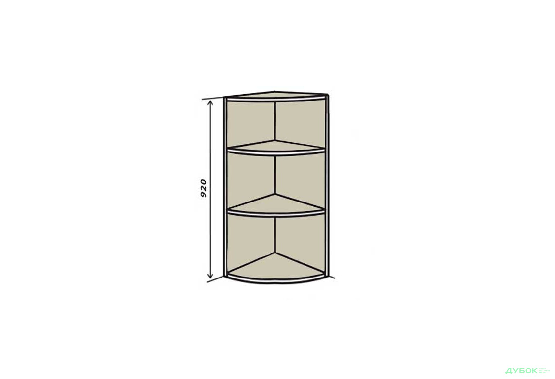 В56R Полиці кутові 92 Інтерно / Interno VIP-master - Зображення 1 Зображення 1 - В56R Полиці кутові 92 Інтерно / Interno VIP-master