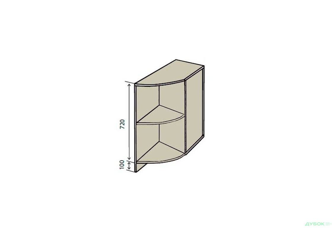 Н17R Полиці кутові Інтерно / Interno VIP-master - Зображення 1 Зображення 1 - Н17R Полиці кутові Інтерно / Interno VIP-master