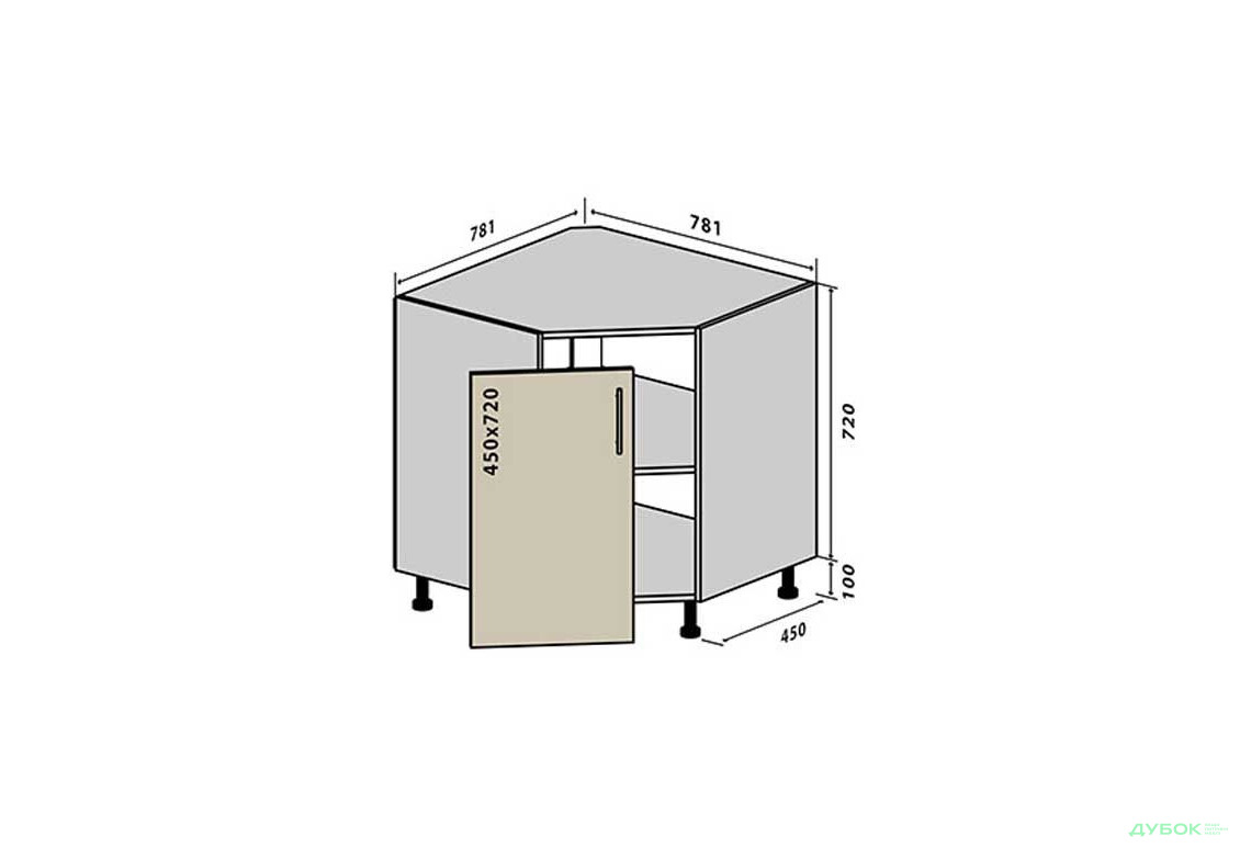 Н34 Тумба угловая мойка Интерно / Interno Вип-Мастер - Изображение 1 Изображение 1 - Н34 Тумба угловая мойка Интерно / Interno Вип-Мастер