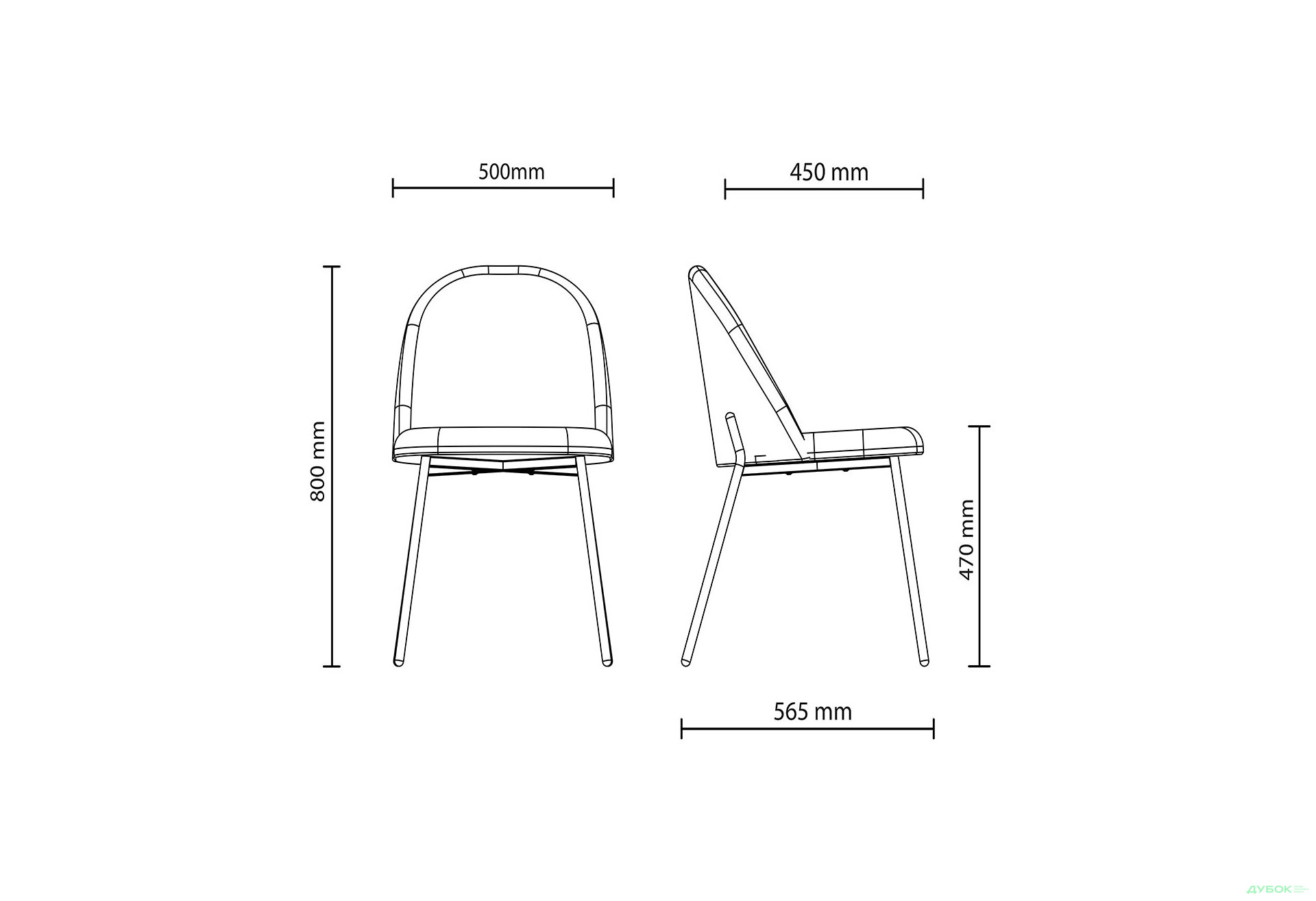 Стілець Ray white Новий Стиль - Зображення 6 Зображення 6 - Стілець Ray white Новий Стиль