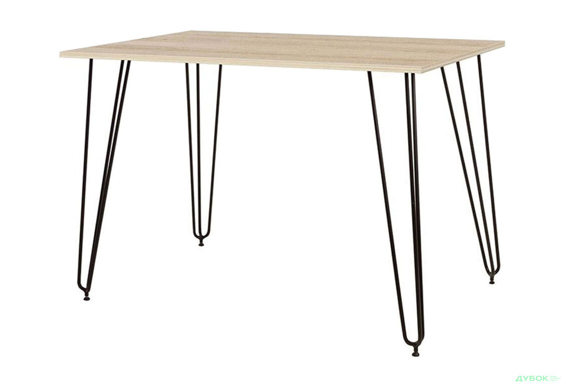 Стол обеденный Новый Стиль Aller Black (18) 120x80 см