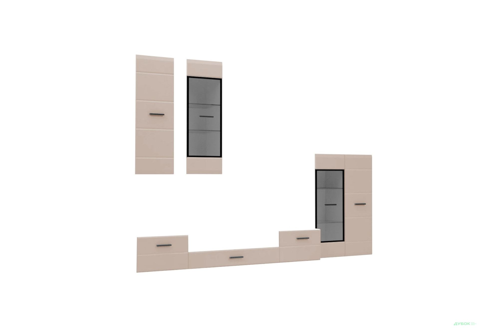 Комплект фасадів стінки Snow (капучіно) VMV holding - Зображення 1 Зображення 1 - Комплект фасадів стінки Snow (капучіно) VMV holding