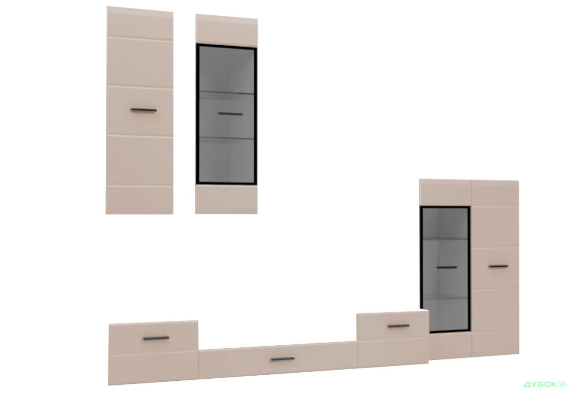 Комплект фасадів стінки Snow (капучіно) VMV holding - Зображення 1 Зображення 1 - Комплект фасадів стінки Snow (капучіно) VMV holding