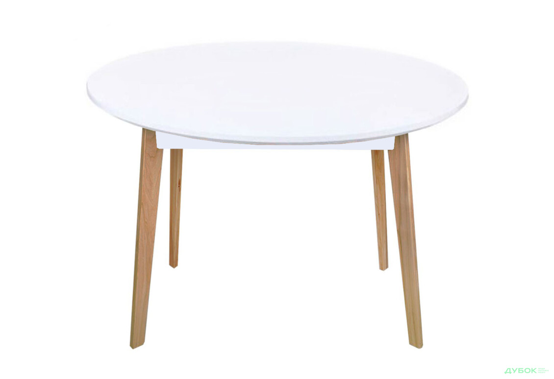 Стіл обідній Модуль Люкс Омега 93x93 см розкладний, ясен - Зображення 1 Зображення 1 - Стіл обідній Модуль Люкс Омега 93x93 см розкладний, ясен