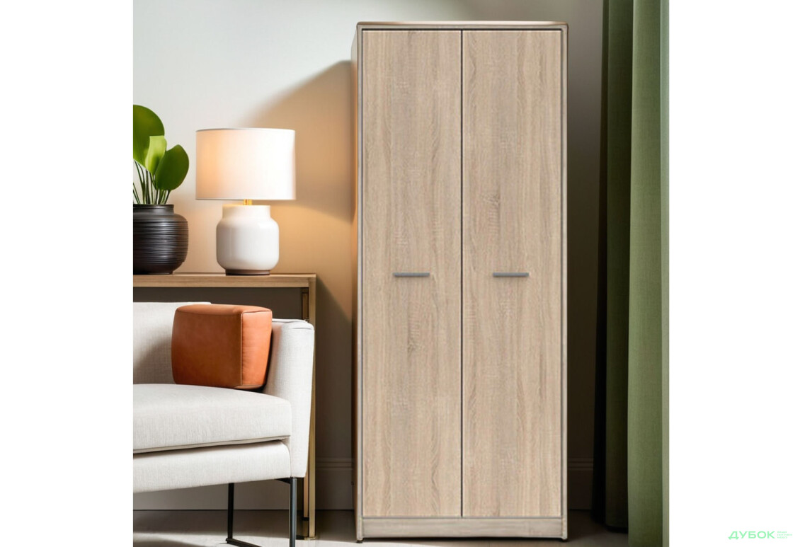 Шкаф комбинированный Gerbor холдинг Непо 2-дверный 80 см Дуб сонома - Изображение 2 Изображение 2 - Шкаф комбинированный Gerbor холдинг Непо 2-дверный 80 см Дуб сонома