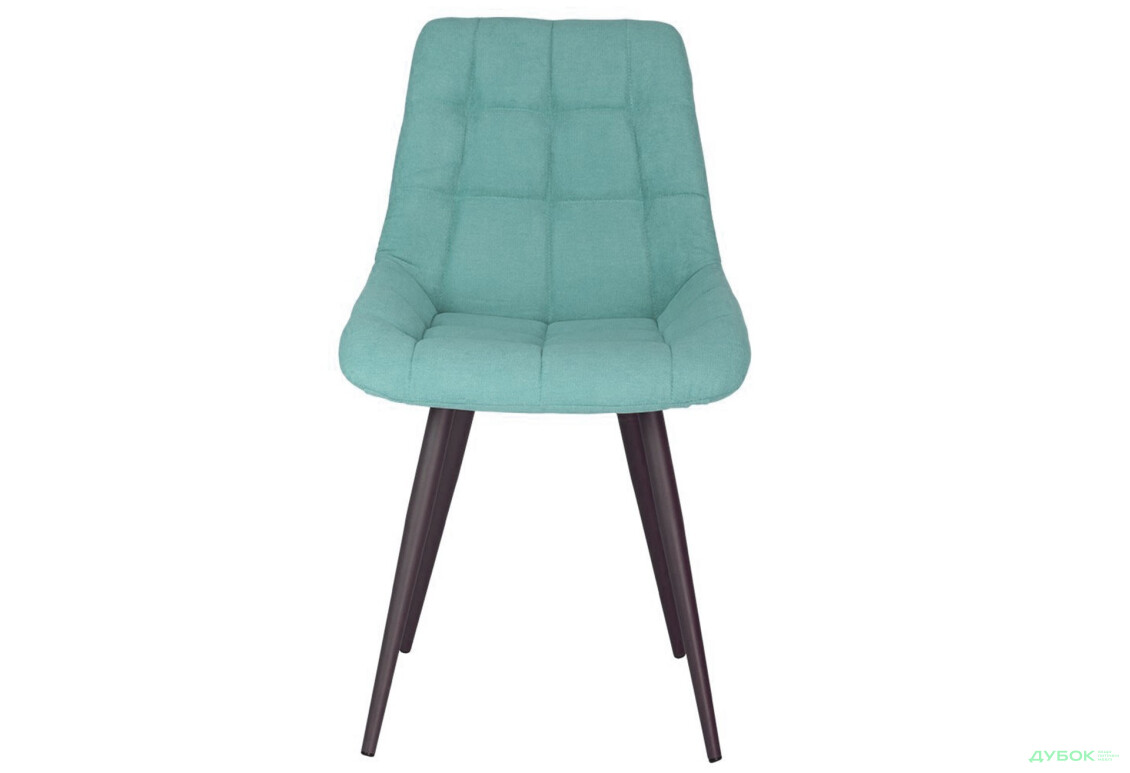 Зображення 2 - Стілець кухонний Новий Стиль Nicole HN Black (Box-2) SQR 53x56x86 см м'який / комплект 2шт 