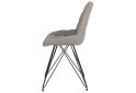 Зображення 2 - Стілець кухонний Новий Стиль Nicole LF Black (Box-2) SQR 53x56x84 см м'який / комплект 2шт 