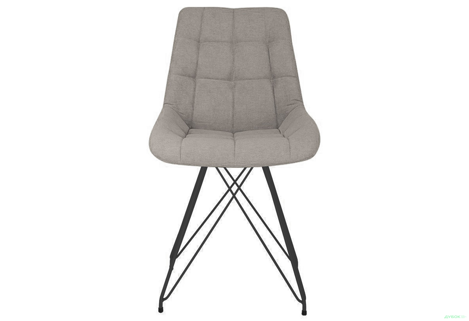 Зображення 3 - Стілець кухонний Новий Стиль Nicole LF Black (Box-2) SQR 53x56x84 см м'який / комплект 2шт 