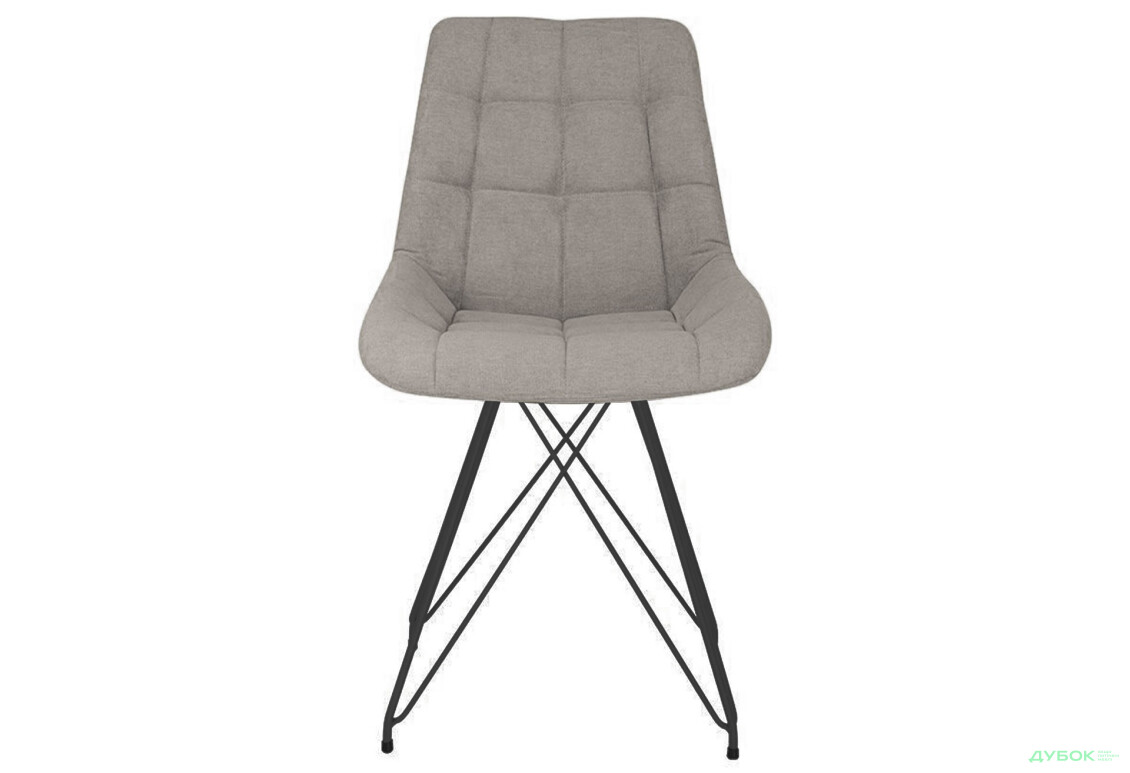 Зображення 3 - Стілець кухонний Новий Стиль Nicole LF Black (Box-2) SQR 53x56x84 см м'який / комплект 2шт 