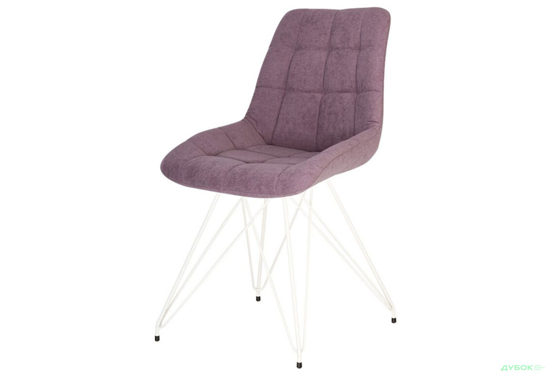 Стілець кухонний Новий Стиль Nicole LF White (Box-2) SQR 53x56x84 см м'який / комплект 2шт 