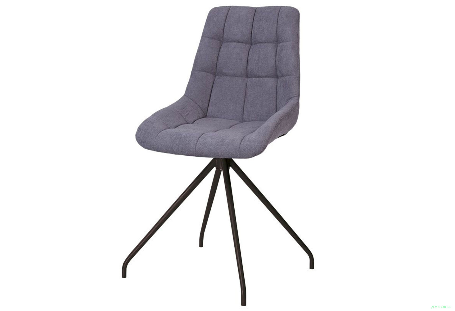 Зображення 1 - Стілець кухонний Новий Стиль Nicole SN Black (Box-2) SQR 53x44x86 см м'який / комплект 2шт 