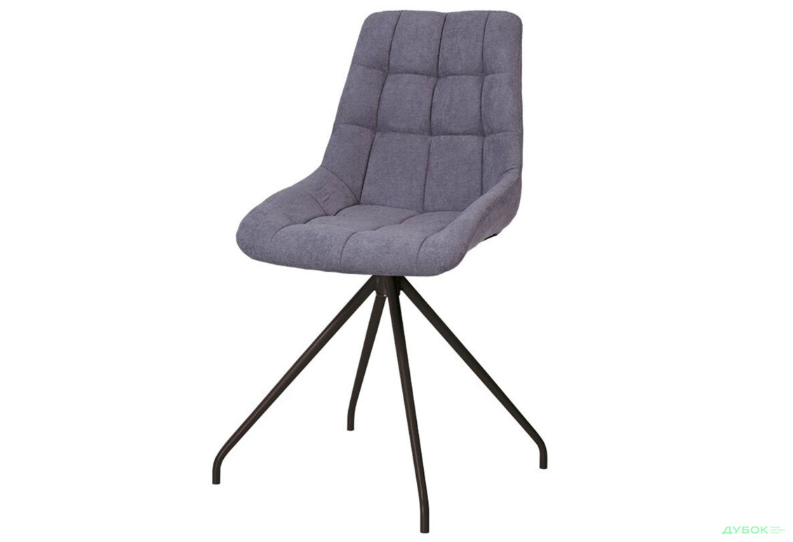 Стілець кухонний Новий Стиль Nicole SN Black (Box-2) SQR 53x44x86 см м'який / комплект 2шт 