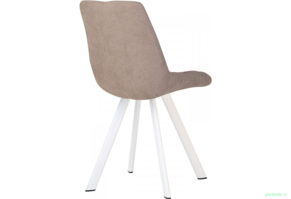 Зображення 5 - Стілець кухонний Новий Стиль Nicole 4L White (Box-2) SQR 53x56x87 см м'який / комплект 2шт 
