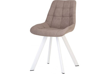 Стул кухонный Новый Стиль Nicole 4L White (Box-2) SQR 53x56x87 см мягкий / комплект 2шт