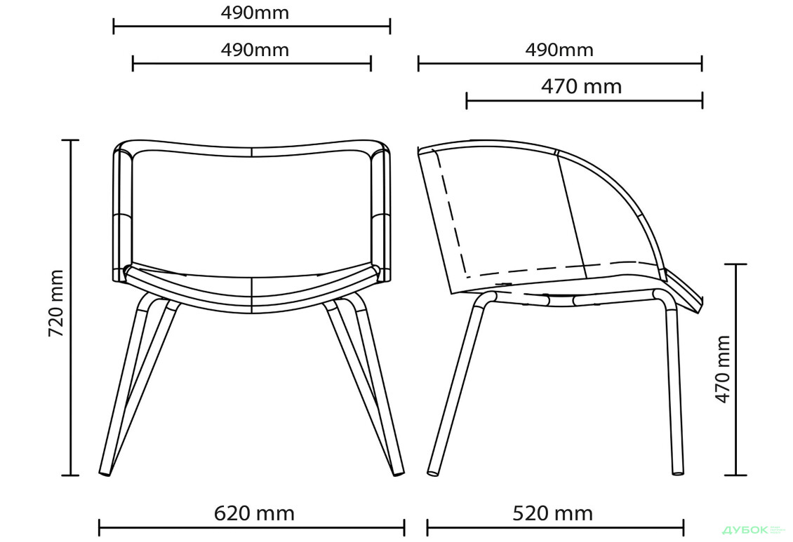 Зображення 24 - Стілець кухонний Новий Стиль Lion White 62x58x72 см м'який