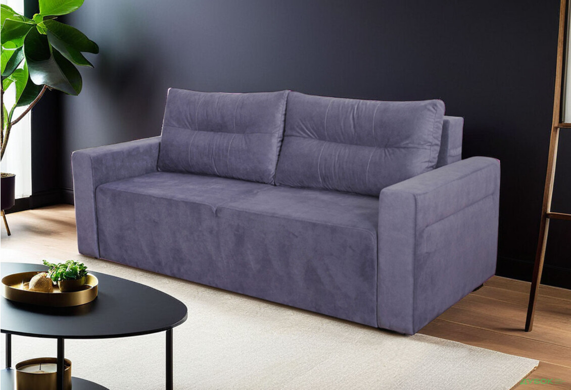 Диван Элегант Бенефит 48 230x104 см темный серо-синий - Изображение 2 Изображение 2 - Диван Элегант Бенефит 48 230x104 см темный серо-синий