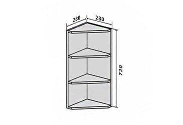 В15 Полиці кутові 72