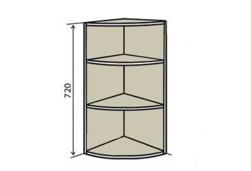 В15R Полиці кутові 72