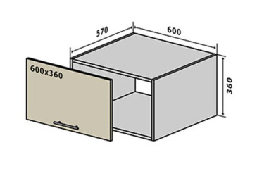 В63 Окапник 60 Інтерно Глянець / Interno Gloss VIP-master
