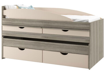 Ліжко двоярусне Світ Меблів Савана New 80х190 см з шухлядами і висувними стільницями