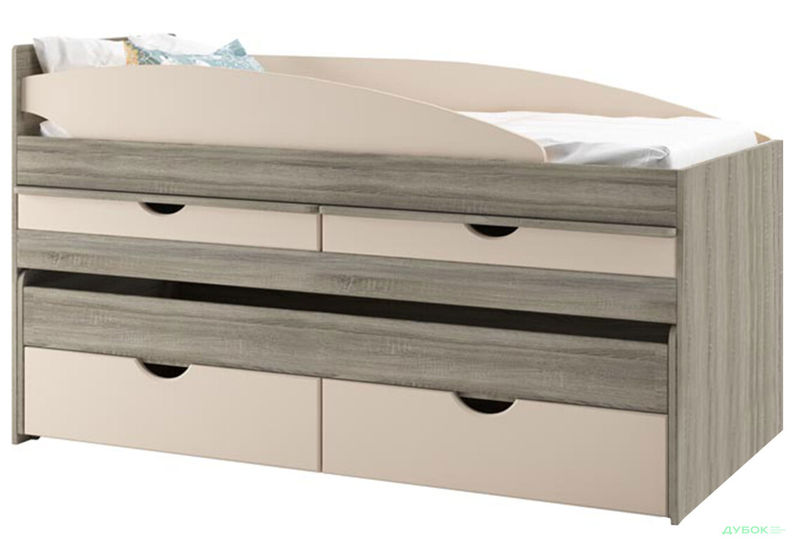 Кровать двухъярусная Svit Mebliv Саванна New 80х190 см с ящиками и выдвижными столешницами