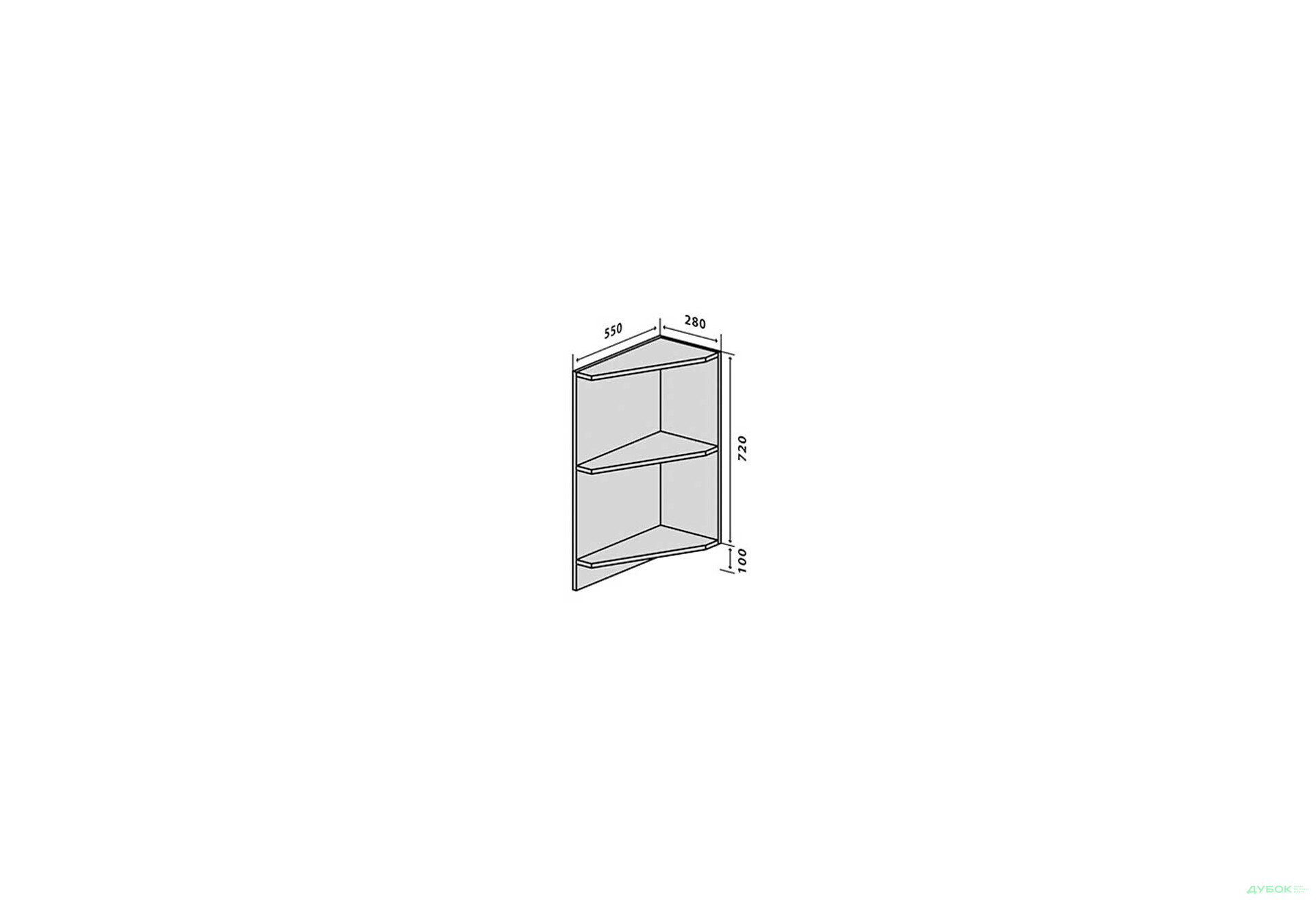 Изображение 1 - Н17 Полки угловые Интерно Глянец/ Interno Gloss Вип-Мастер
