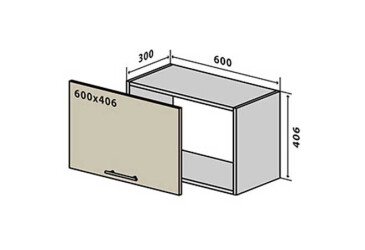 В13 Окапник 60 Інтерно Глянець Люкс/ Interno Gloss Luxe VIP-master