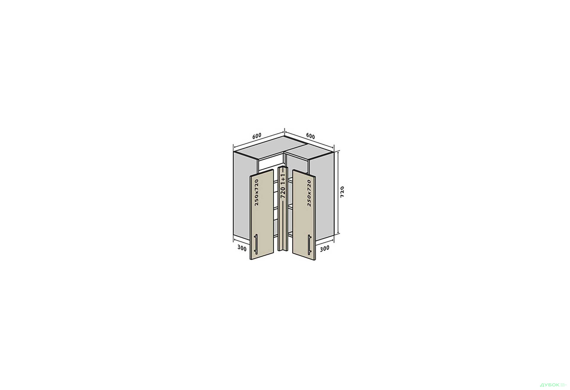 В18 Тумба угловая 60х60 Интерно Глянец Люкс/ Interno Gloss Luxe Вип-Мастер - Изображение 1 Изображение 1 - В18 Тумба угловая 60х60 Интерно Глянец Люкс/ Interno Gloss Luxe Вип-Мастер