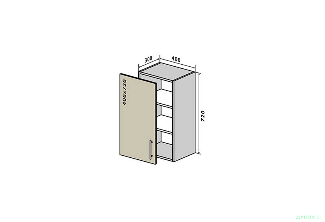 В3 Тумба 1Д 40 Інтерно Глянець Люкс/ Interno Gloss Luxe VIP-master - Зображення 1 Зображення 1 - В3 Тумба 1Д 40 Інтерно Глянець Люкс/ Interno Gloss Luxe VIP-master