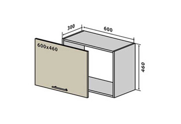 В50 Окапник 60 Інтерно Глянець Люкс/ Interno Gloss Luxe VIP-master