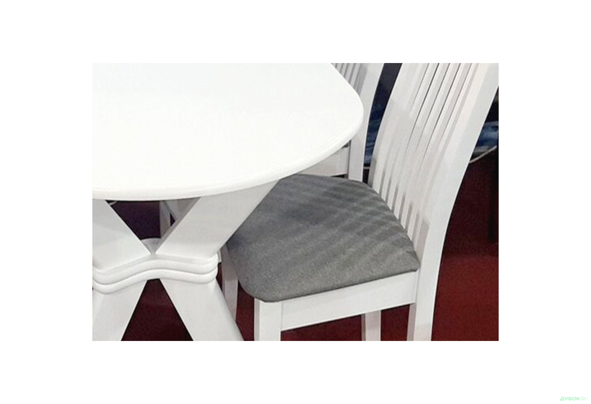 Стілець кухонний Модуль Люкс Честер 44x44x102 см з високою спинкою, білий - Зображення 3 Зображення 3 - Стілець кухонний Модуль Люкс Честер 44x44x102 см з високою спинкою, білий