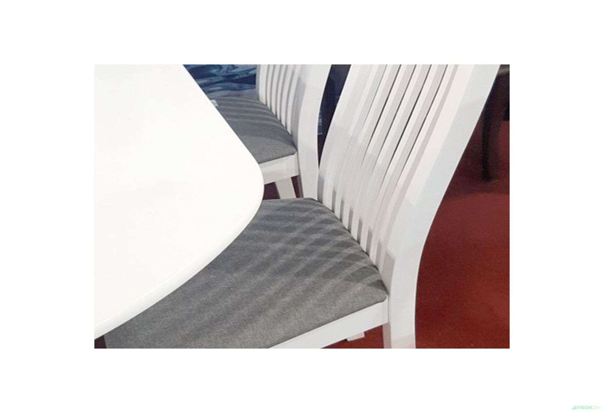 Стілець кухонний Модуль Люкс Честер 44x44x102 см з високою спинкою, білий - Зображення 4 Зображення 4 - Стілець кухонний Модуль Люкс Честер 44x44x102 см з високою спинкою, білий