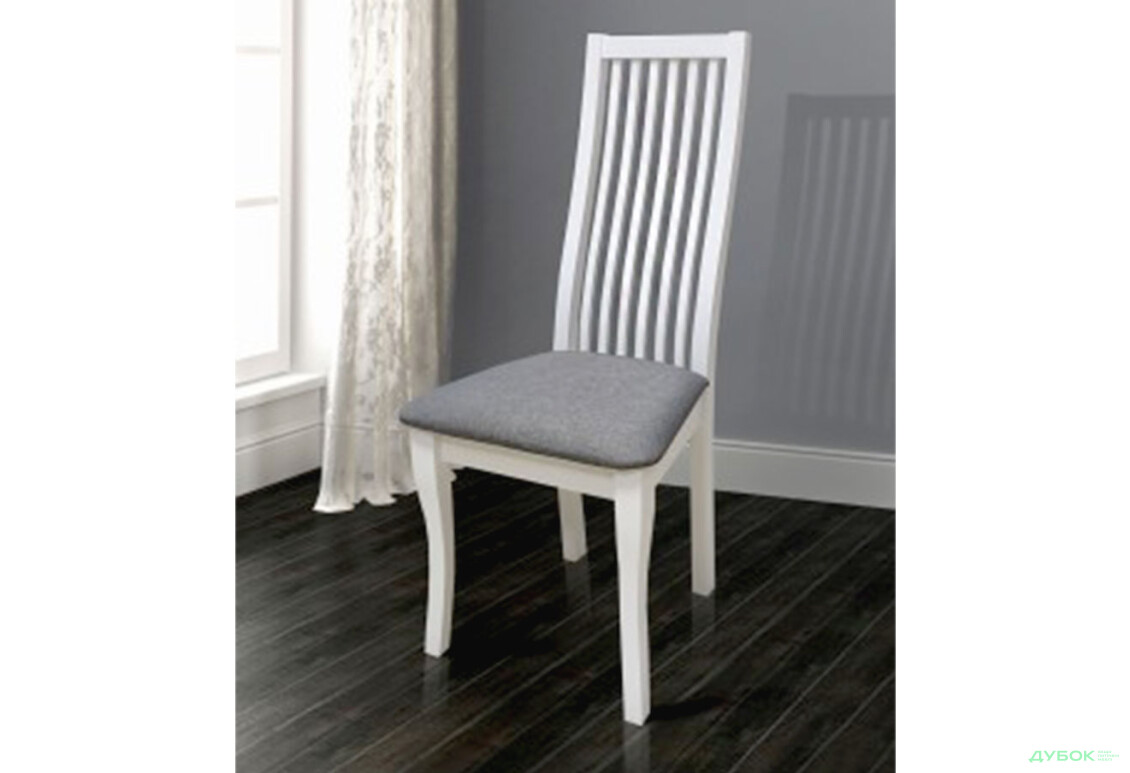 Стілець кухонний Модуль Люкс Честер 44x44x102 см з високою спинкою, білий - Зображення 2 Зображення 2 - Стілець кухонний Модуль Люкс Честер 44x44x102 см з високою спинкою, білий