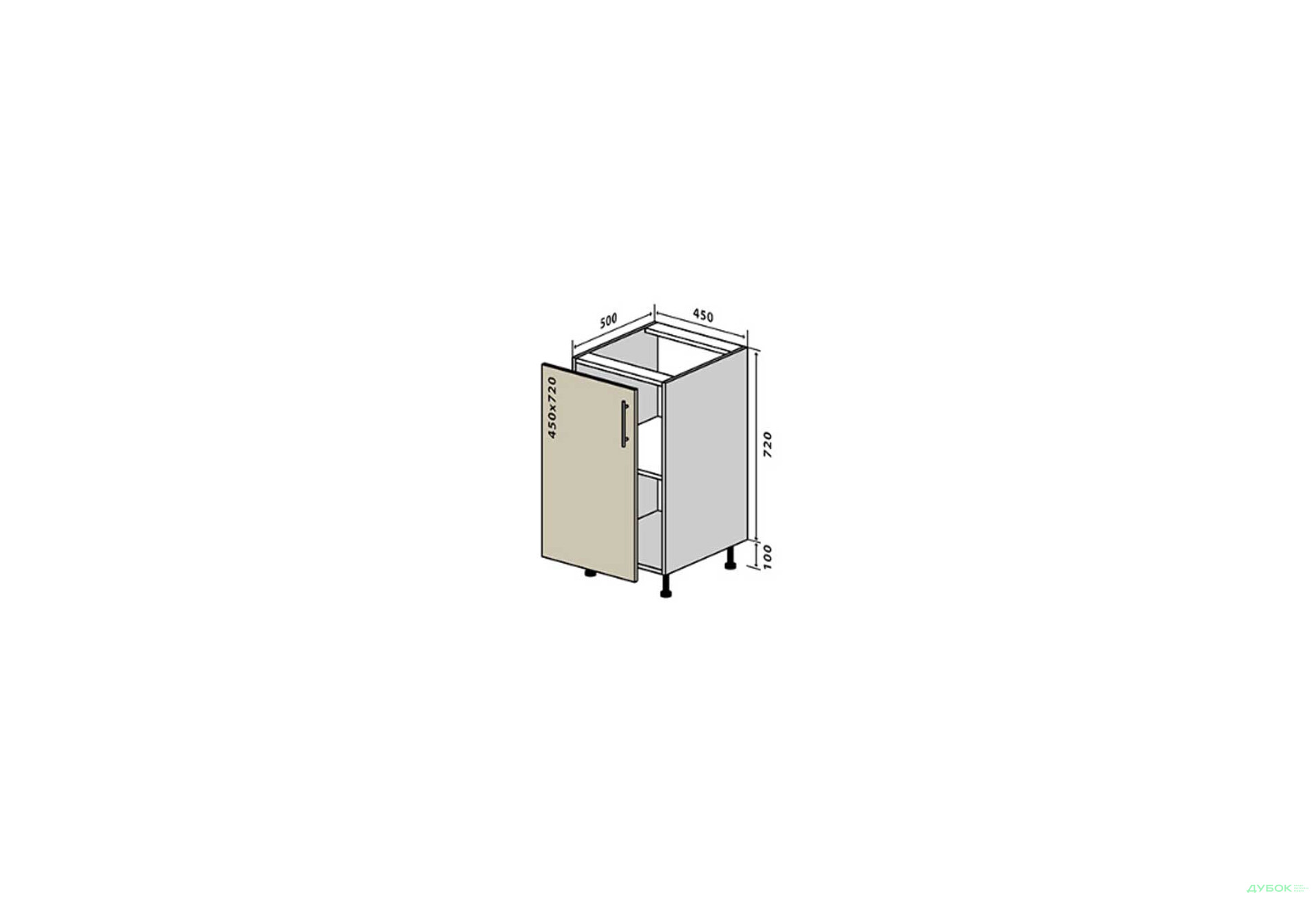 Н4 Тумба 1Д 45 Інтерно Глянець Люкс/ Interno Gloss Luxe VIP-master - Зображення 1 Зображення 1 - Н4 Тумба 1Д 45 Інтерно Глянець Люкс/ Interno Gloss Luxe VIP-master