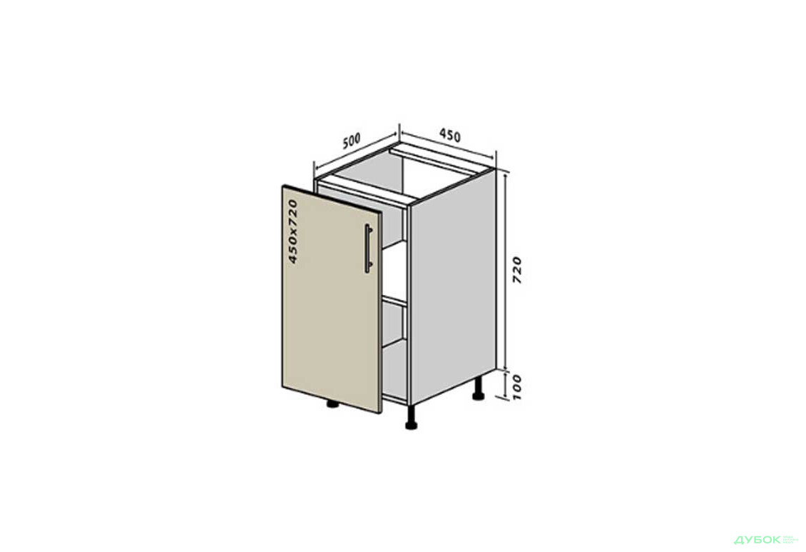 Н4 Тумба 1Д 45 Інтерно Глянець Люкс/ Interno Gloss Luxe VIP-master - Зображення 1 Зображення 1 - Н4 Тумба 1Д 45 Інтерно Глянець Люкс/ Interno Gloss Luxe VIP-master