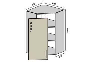 В54 Тумба 1Д 60 Інтерно Люкс / Interno Luxe VIP-master